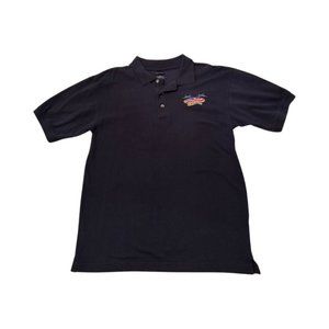 US Navy Blue Angels Golf Polo by Quail Hollow, dark navy blue with emblem Size M